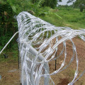 Grön Färg PVC Coated Concertina Razor Wire